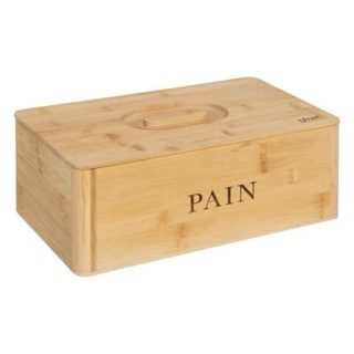 Boîte à Pain en Bambou "Inscription" 33cm Naturel
