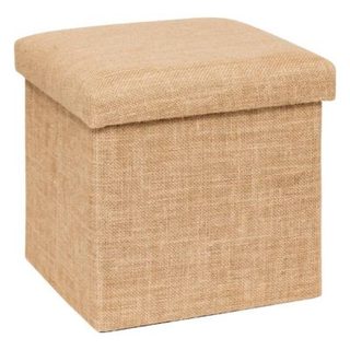 Pouf de rangement "Mix 'n' Modul" en toile de jute 31x31cm - 5five