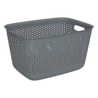 Panier "Tila" 17L gris en plastique - 5five