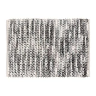 Tapis de bain boule en coton gris 75x50cm - 5five