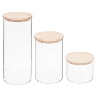 Lot de 3 bocaux Hermet en verre 0,4L/0,9L/1,5L - 5five