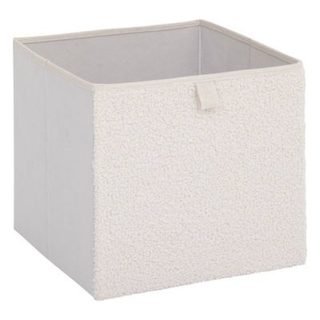 Boîte de rangement "Mix 'n' Modul" bouclette blanc 31x31cm - 5five