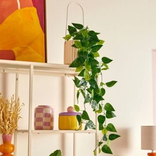 Plante artificielle suspendue Pool pot céramique beige - Atmosphera Créateur d'intérieur