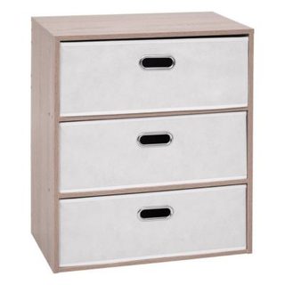 Commode 3 tiroirs Dress Up bois clair - 5five