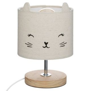 Lampe à poser mini Toxey H.21cm chat - Atmosphera Créateur d'intérieur