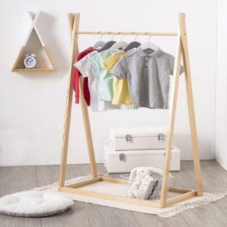 Portant à vêtements enfant bois 78x126cm - Atmosphera Créateur d'intérieur