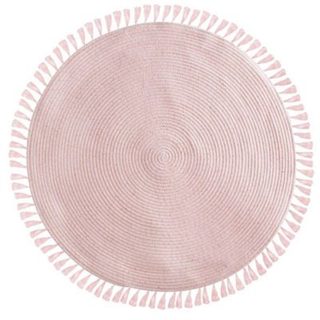 Tapis enfant "Lulu" rose D90cm - Atmosphera Créateur d'intérieur