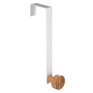 Patère 1 tête métal et bambou Blanc - 5Five