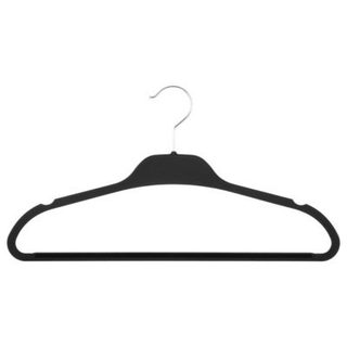 5 cintres antidérapants "Rubber" plastique gris - 5five