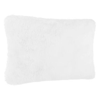 Coussin fausse fourrure blanc 45x30cm - Atmosphera Créateur d'intérieur