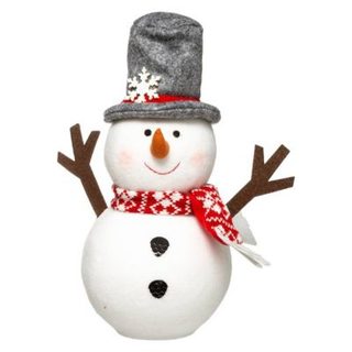Polyfoam bougie de noël écharpe chapeau 30 cm - feeric lights & christmas