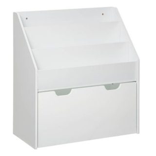 Bibliothèque enfant à roulettes blanc H70cm - Atmosphera Créateur d'intérieur