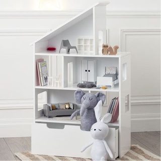 Bibliothèque maison + coffre à roulettes Atmosphera