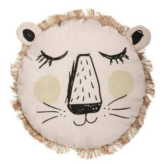 Coussin enfant lion D44cm - Atmosphera Créateur d'intérieur