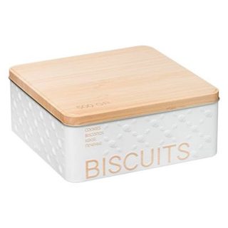 Boîte biscuits métal "Scandinave Nature" blanc - 5five