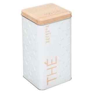 Boîte à thé vrac métal "Scandinave Nature" blanc - 5five