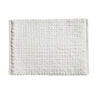 Tapis de salle de bains L.75 x l.50 cm 5Five gamme Colorama coloris blanc