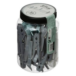 Lot de 50 pinces à linge en plastique - 5five