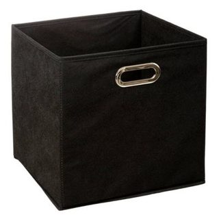 Panier tissu 31x31cm "Mix N' Modul" noir - 5five