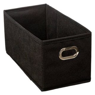 Panier tissu 15x31cm "Mix N' Modul" noir - 5five
