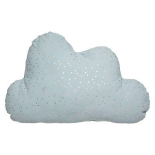 Coussin enfant Berlingot nuage - coton - bleu - 45x28 cm - Atmosphera