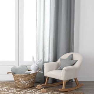 Rideau "Oya" bleu clair 140x250cm - Atmosphera Créateur d'intérieur