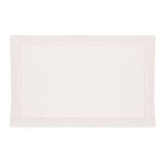 Tapis de bain rectangulaire Five Modern en polyuréthane coloris blanc L.80 x l.50 cm
