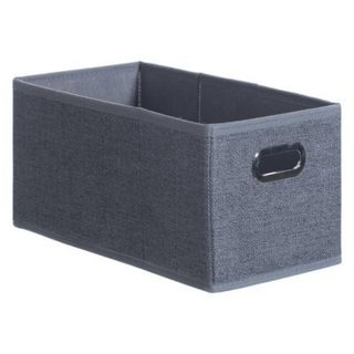 Panier tissu 15x31cm "Mix N' Modul" gris foncé chiné - 5five