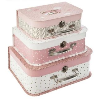 Set de 3 valisettes enfant Douceur - Atmosphera