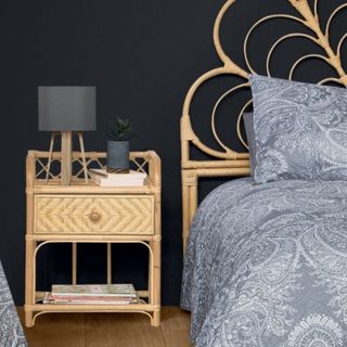 Lampe "Molu" bois gris H35cm - Atmosphera Créateur d'intérieur