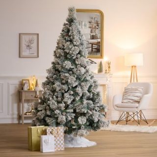 Sapin Floqué Neige Artificielle 210cm Minessota - Feeric Lights & Christmas