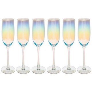 Lot de 6 Flûtes à Champagne "Fantasy" 21cl Transparent