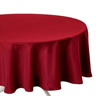 Nappe anti-tâche rouge D180cm - Atmosphera Créateur d'intérieur