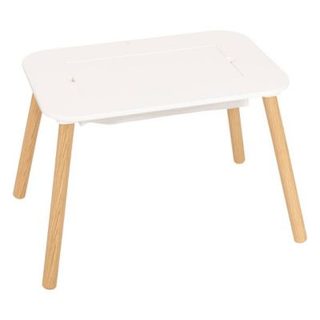 Table d'appoint enfant Buldy blanc 68,5x43cm - Atmosphera Créateur d'intérieur