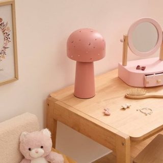 Lampe droite champignon Starry H.27cm rose - Atmosphera Créateur d'intérieur