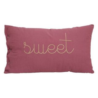 Coussin Lili rose antique 50x30cm - Atmosphera Créateur d'intérieur