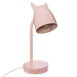 Lampe à poser à oreilles H.31cm métal rose - Atmosphera Créateur d'intérieur