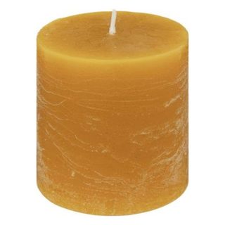 Bougie rustique jaune 220g - Atmosphera Créateur d'intérieur