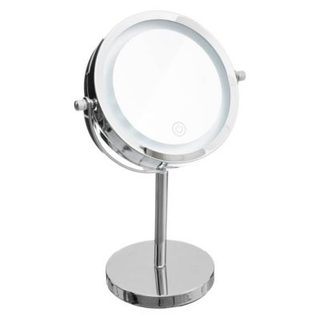 Miroir avec pied à led 19cm métal chromé - 5five