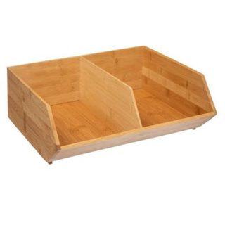 Organiseur 2 bacs bambou grand modèle - 5five