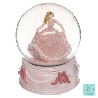 Boule à neige musicale princesse D.10cm - Atmosphera Créateur d'intérieur