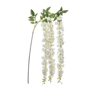 Tige de glycine artificielle blanc H130cm - Atmosphera Créateur d'intérieur