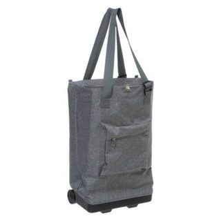 Sac de shopping avec 2 roulettes gris - 5five