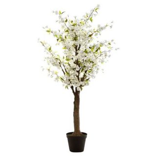 Cerisier blanc artificiel blanc H200cm - Atmosphera Créateur d'intérieur