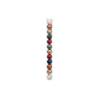 Lot de 12 Boules de Noël "La Piste" 6cm Multicolore