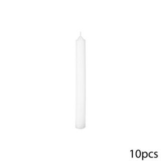 Lot de 10 bougies bâtons "Many" blanc 45g - Atmosphera Créateur d'intérieur