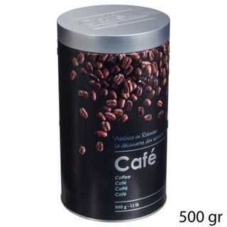 Boîte à café métal 500g "Black Edition" noir - 5five