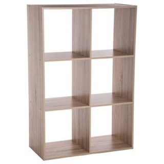 Étagère 6 cases "Mix N' Modul" effet bois naturel - 5five