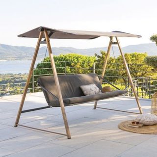 Hespéride Balancelle de jardin Soly Honey & Charbon