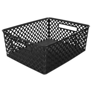 Panier en plastique 11L "Folk" noir - 5five